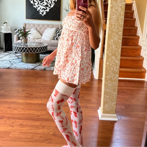 Savage X Fenty Roasted Red Fresh Ink Underpinnings Babydoll Slip - Picture 15 of 15